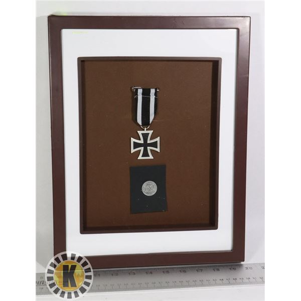REPLICA GERMAN WWII IRON CROSS + AUTHENTIC NAZI