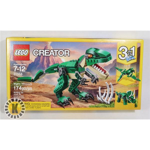 LEGO CREATOR MIGHTY DINOSAURS 3 IN 1, NEW
