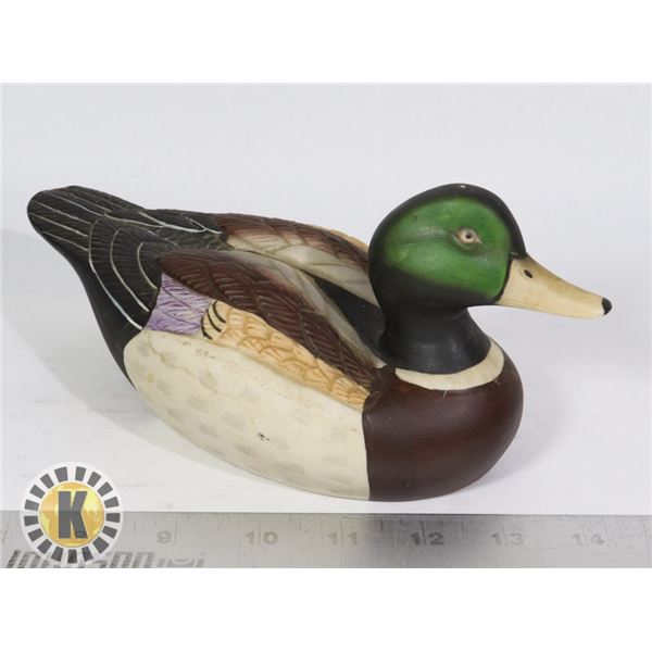 PORCELAIN LARGE MALLARD DUCK