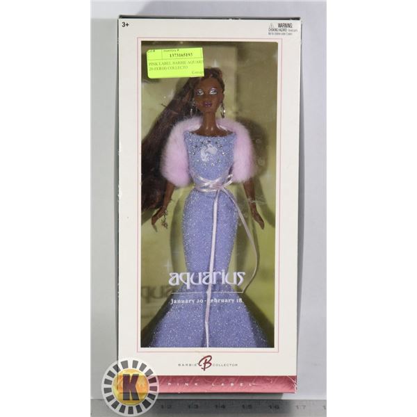 PINK LABEL BARBIE AQUARIUS (JAN 20-FEB18) COLLECTOR