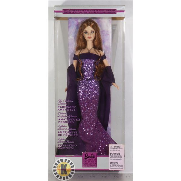COLLECTOR EDITION BARBIE FEBRUARY BIRTHSTONE DOLL