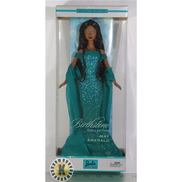 COLLECTOR EDITION BARBIE MAY BIRTHSTONE DOLL