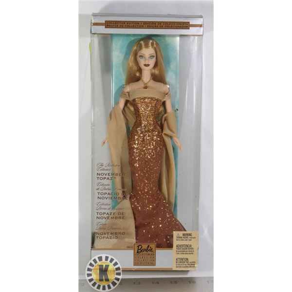 COLLECTOR EDITION BARBIE NOVEMBER BIRTHSTONE DOLL