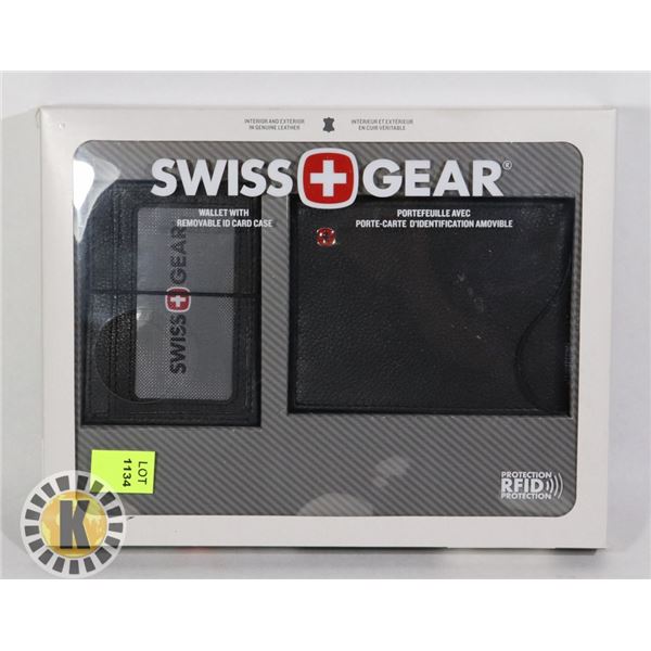SWISS GEAR WALLET WITH REMOVABLE ID CARD CASE