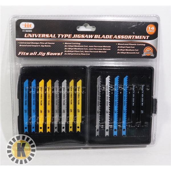 NEW 14PC UNIVERSAL TYPE JIGSAW BLADE ASSORTMENT
