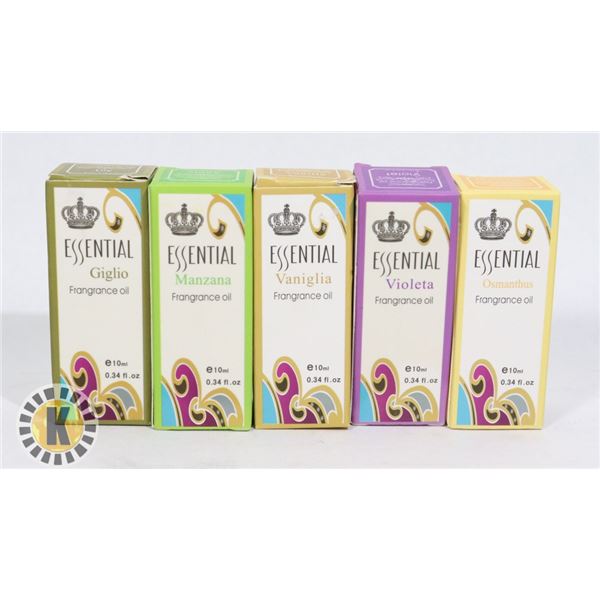 BUNDLE OF 5 ESSENTIAL FRAGRANCE OILS
