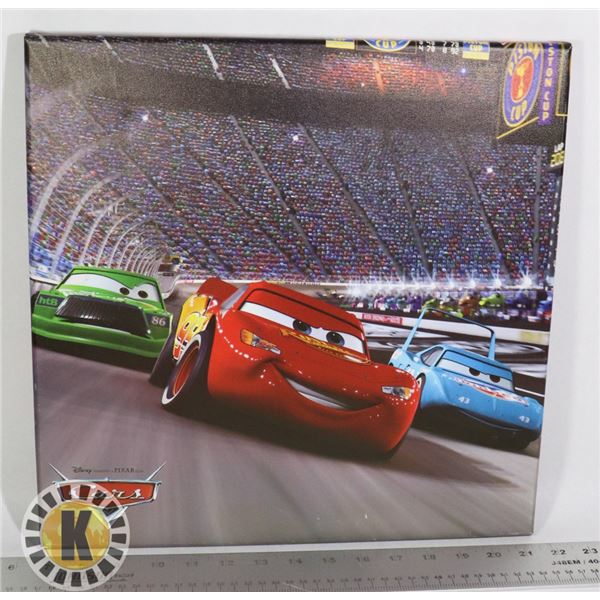 DISNEY CARS STRETCHED CANVAS WALL ART