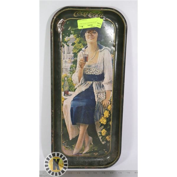 VINTAGE ELONGATED COCA COLA TRAY