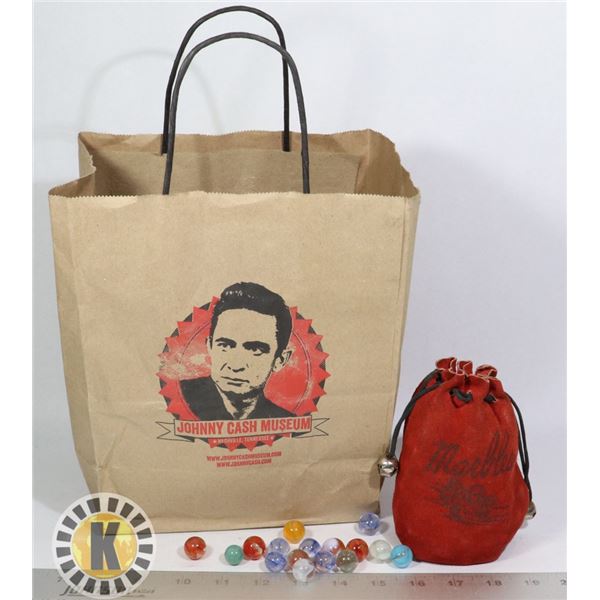 BAG OF VINTAGE MARBLES