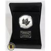 Image 1 : 10OZ FINE .999 SILVER MAPLE LEAF ROUND COIN.