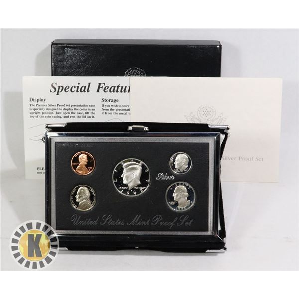 OVER 1/2 OZ 90% SILVER 1992 USA PREMIER PROOF SET
