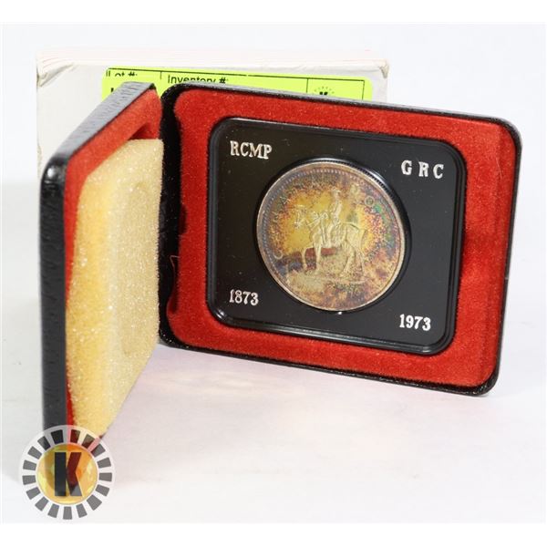 1873-1973 SILVER CANADA RCMP CASED $1 SP