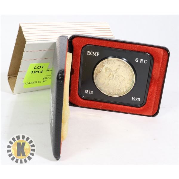 1873-1973 SILVER CANADA RCMP CASED $1 SP