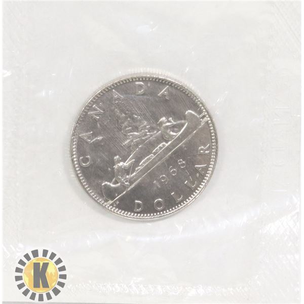 1968 CANADA $1 DOLLAR BU COIN MINT SEALED
