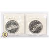 Image 1 : x2 1968 CANADA $1 DOLLAR COINS, UNC. COND.