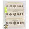 Image 1 : 1969-1971 LOT OF 3 CANADA YEAR 6 COIN SETS IN