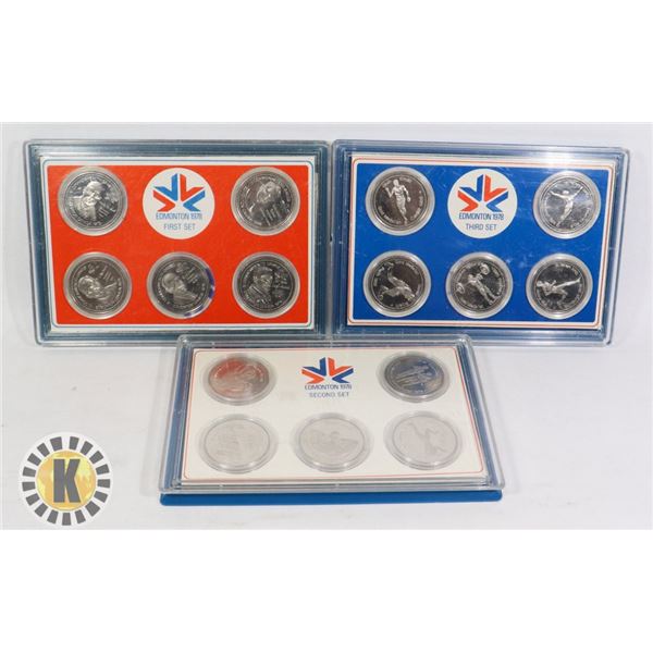 x15 EDMONTON 1978 COMMONWEALTH GAMES TOKENS