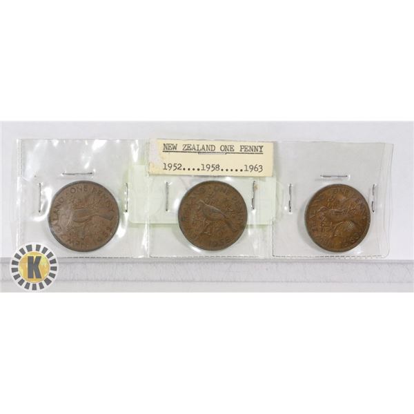 1952, 1958, 1963 AUSTRALIAN PENNY