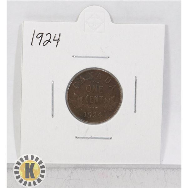 1924 CANADA 1 CENT COIN