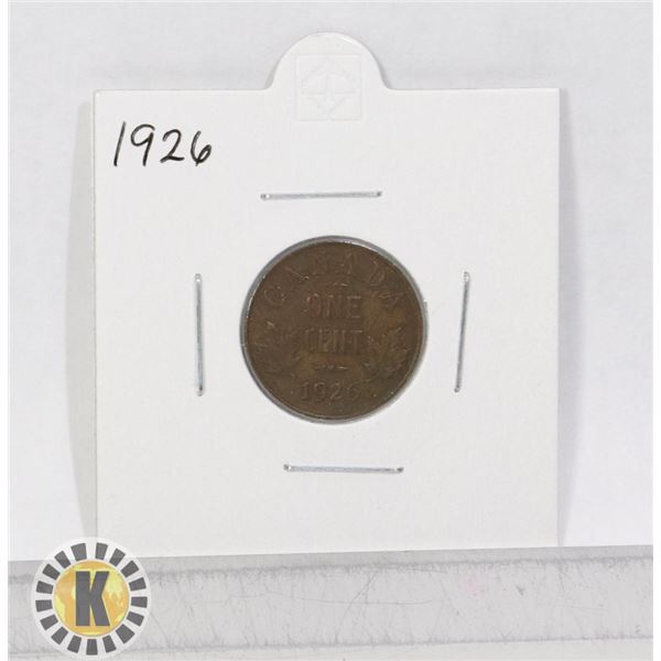 1926 CANADA 1 CENT COIN