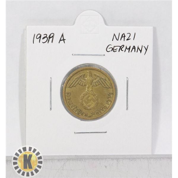 1939 A NAZI GERMANY WWII 10 REICHPFENNIG