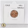 Image 1 : 1939 B NAZI GERMANY WWII 1 REICHPFENNIG