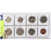 Image 1 : 8 MIXED ISLE OF MAN UNCIRCULATED COINS