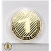 Image 1 : GOLD PLATED LITECOIN CRYPTO COIN IN PROTECTIVE CAS