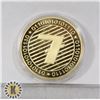Image 1 : GOLD PLATED LITECOIN CRYPTO COIN IN PROTECTIVE CAS
