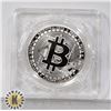 Image 1 : SILVER PLATED BITCOIN IN ROTATING CASE