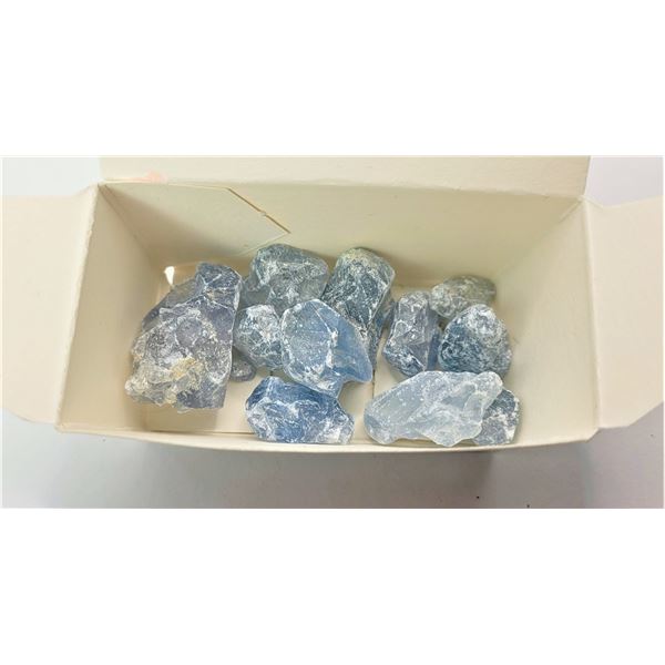33)  LOT OF 50 GRAMS OF ROUGH AQUAMARINE