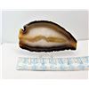 Image 1 : 32)  NATURAL AGATE GEODE SLICE MINERAL