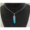 Image 1 : TURQUIOSE STONE IN STAINLESS SHEATH NECKLACE