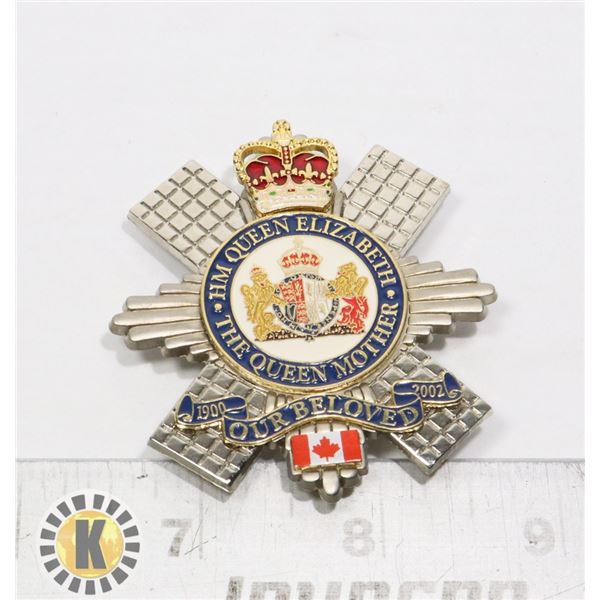 1900-2002 CANADA HM QUEEN MOTHER BADGE