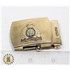 Image 1 : VINTAGE RCMP ISSUE SOLID BRASS BELT BUCKLE
