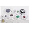 Image 1 : x7 GENUINE RUBY EMERALD SAPPHIRE LAPIS LAZULI
