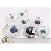 Image 1 : x7 GENUINE RUBY EMERALD SAPPHIRE LAPIS LAZULI