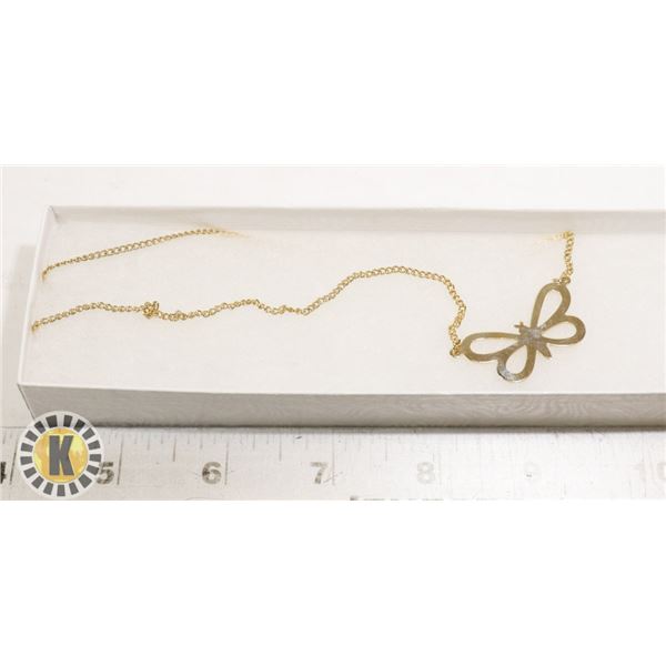 16" BUTTERFLY COSTUME NECKLACE IN BOX
