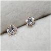 Image 2 : 14K YELLOW GOLD CUBIC ZIRCONIA EARRINGS