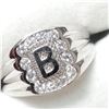 Image 2 : SILVER CUBIC ZIRCONIA RING (~SIZE 10)