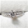 Image 1 : 14K WHITE GOLD DIAMOND(0.6CT,I3,G-H0 DIAMOND