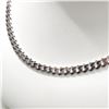 Image 2 : SILVER CUBAN CHAIN NECKLACE (~LENGTH 18INCHES)