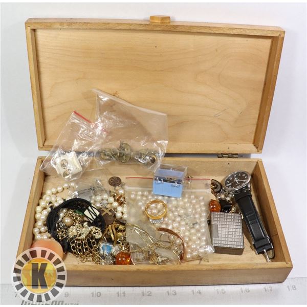 LARGE BOX OF VINTAGE ESTATE JEWELRY