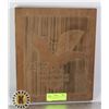 Image 1 : HARLEY DAVIDSON WOOD CARVING ORNAMENT 10X1.5X12"