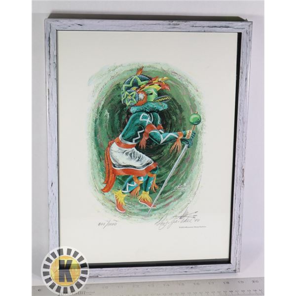 INDIGIOUS ART SIGNED ARTIST "DAY.GA.CHEE" 13"X2