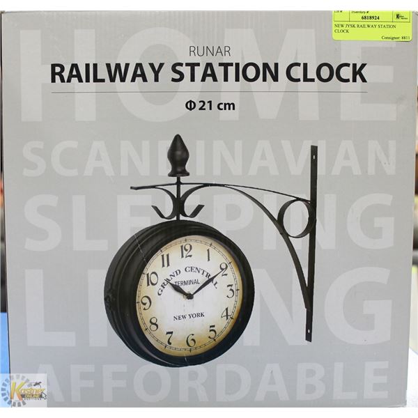 NEW JYSK RAILWAY STATION CLOCK