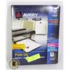 Image 1 : LOT OF 10 5 PACKS OF AVERY PRINT-ON DIVIDERS