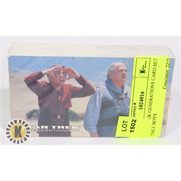 STAR TREK GENERATIONS CARD SET TALL BOYS