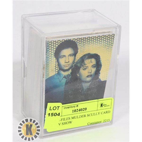 1995 X-FILES MULDER SCULLY CARD SET TV SHOW