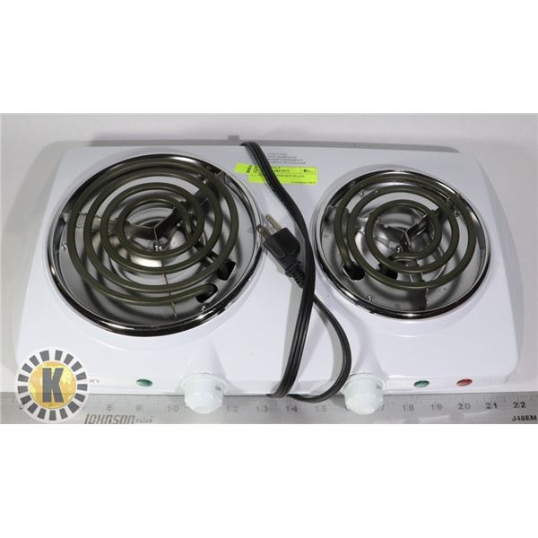 SALTON 2 BURNER HOT PLATE